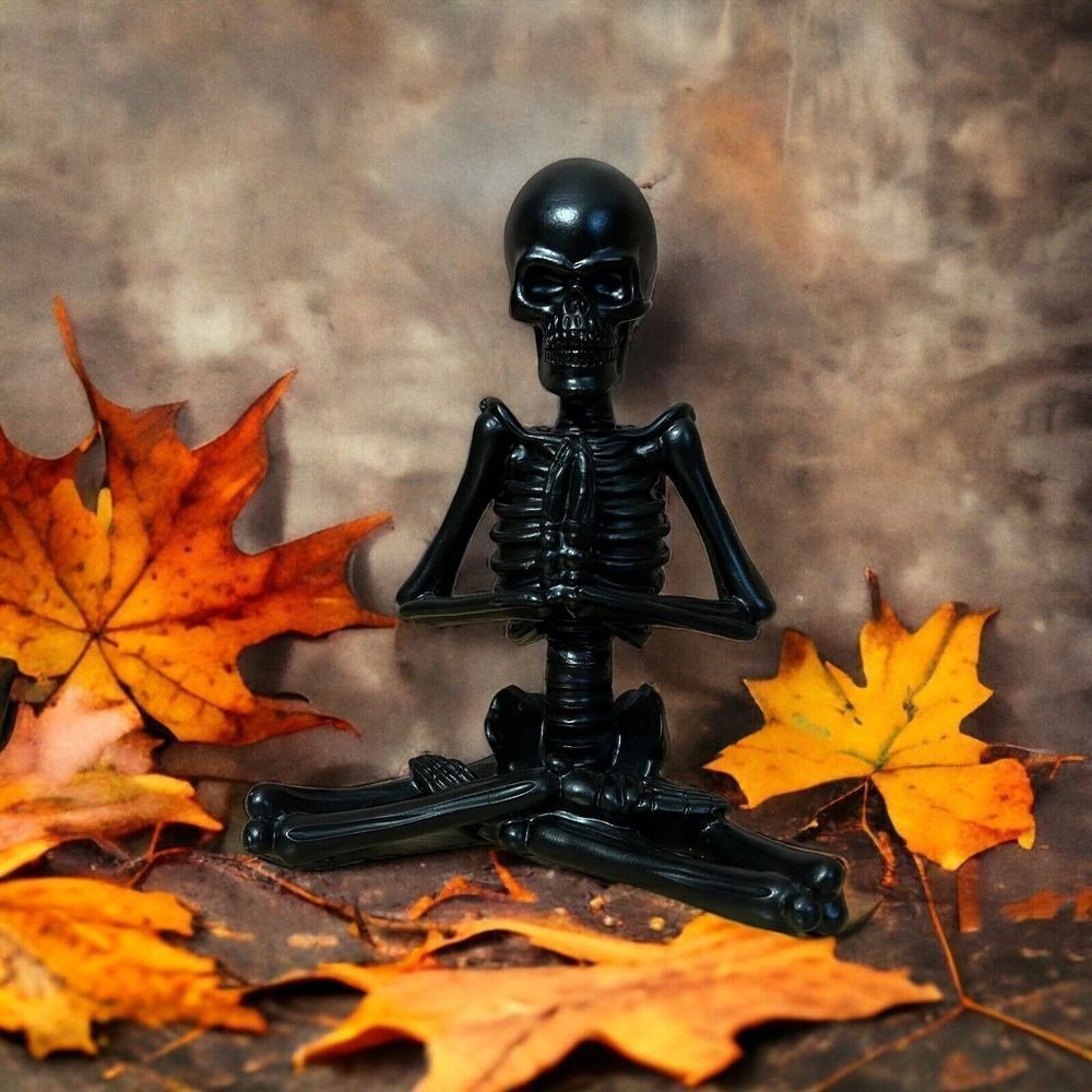 Unbranded Yoga Namaste Skeleton Halloween Black